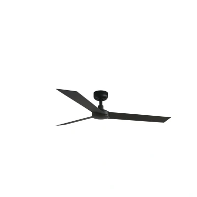 Image of Cruiser Large 3 Blade Ceiling Fan Matt Black Wiz Smart System