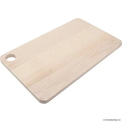 Image of BARGAINGALORE Large Rectangular Wooden Chopping Board Kitchen Cutting Vegetables Serving Tray