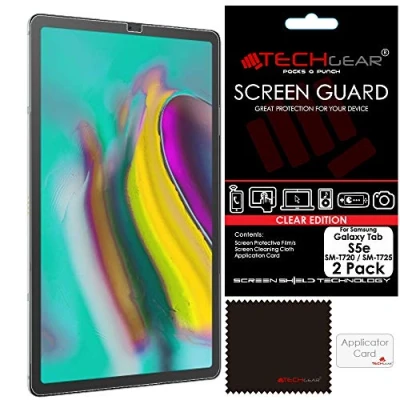 Image of TECHGEAR [Pack of 2 Screen Protector Compatible with Samsung Galaxy Tab S5e 10.5&quot; (SM T720 / SM T725), Ultra CLEAR Guard Cover