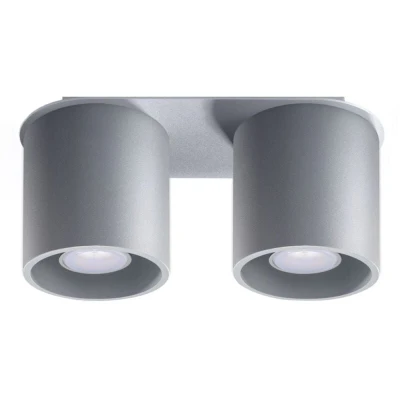 Image of Orbis 2 Light Suface Mounted Downlight Grey, GU10