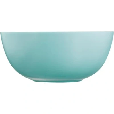 Image of Luminarc Diwali Colours Round Tempered Glass Salad Bowl 21cm Turquoise