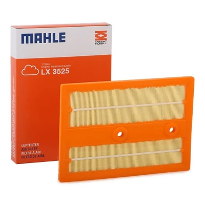 Image of 72355966 Air Filter MAHLE ORIGINAL LX 3525 30,5, 31,0mm 187mm 265,0mm Insert AUDI: A3 Sportback, Hatchback, Saloon