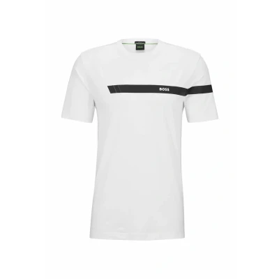 Image of BOSS TEE Print Tshirt, Men&#039;s, Size: Small, White