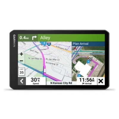 Image of Garmin dēzl LGV710, HGV Truck GPS Sat Nav, 7&quot; display, Custom Routing, Birdseye Direct Satellite Imagery, Route Overview, Parking, &amp; Trailer Services feature, EU maps,Live Traffic