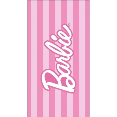 Image of Cerda Barbie Bath Towel for Drying Both Body and Hair Kids, Pink
