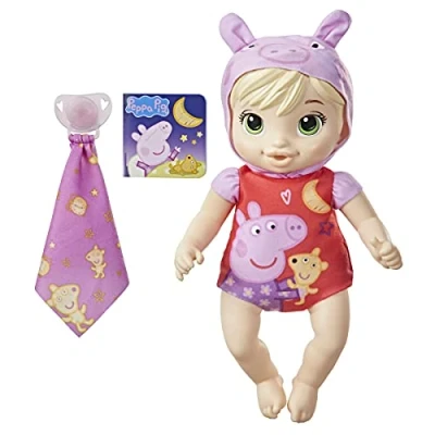 Image of Baby Alive Peppa Doll, Good Night, Pig Toy, First Squishy Body, for Children Ages 2 and Up, Blonde (F2387)