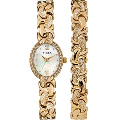 Image of Timex Classics Women&#039;s 19mm Watch Gift Set TW2T49900