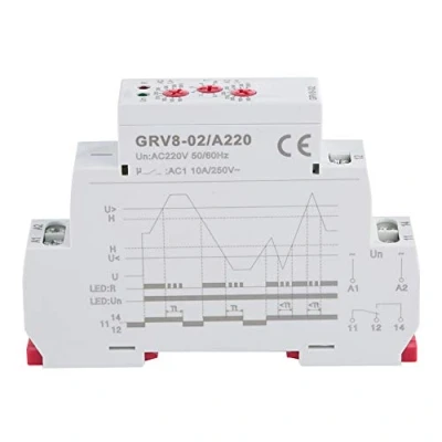 Image of GRV8 02 Monitor Relay,Single Phase Voltage Monitoring relay Over Protection AC/DC for Sequence Protector (GRV8 02/A220)