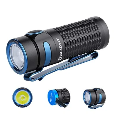 Image of OLIGHT Baton3 1200 Lumens Ultra Compact Rechargeable EDC Flashlight, Powered by Battery for Household Search, Outdoor Camping, Hiking and Mountaineering (Black)
