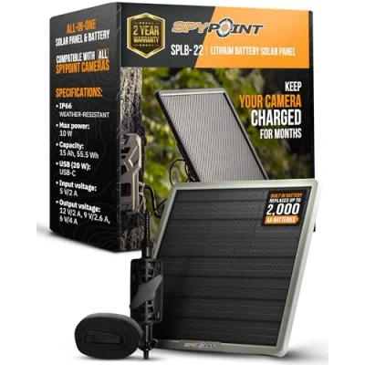 Image of Spypoint Lithium Battery Solar Panel 10w SPLB 22