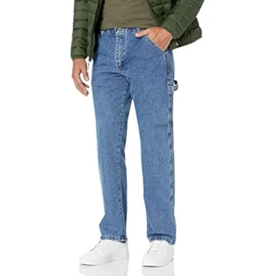 Image of Wrangler Authentics Men&#039;s Classic Carpenter Jean, Antique Stone, 38W x 30L