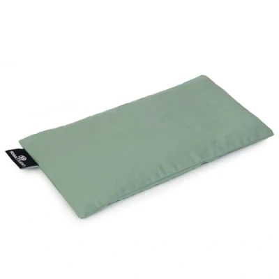 Image of Yoga Studio Eye Pillow 100% Organic Cotton Cover Lavender &amp; Linseed Stress Relief Weighted Mask for Yoga, Relaxation, Aromatherapy, Tired Eyes, Headaches (Sage Green)