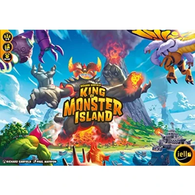 Image of Iello King of Monster Island Board Game Ages 10+ 1 to 5 Players 45 60 mins Minutes Playing Time