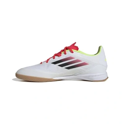 Image of adidas Performance F50 League Indoor football boots, Men&#039;s, Size: 8.5, Footwear white/core black/solar yellow Textile/synthetics