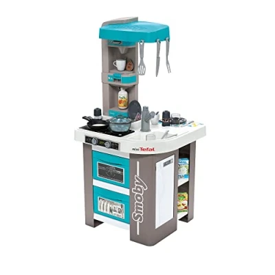 Image of Smoby Tefal Studio Bubble Kitchen Play for Children with Many Functions, Pots, Pans, Cutlery, Stove, Oven, from 3 Years