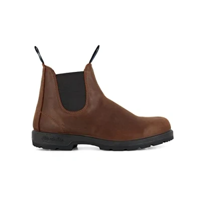Image of Blundstone Unisex 1477 Antique Brown Thermal Leather Chelsea Ankle Boots 3.5
