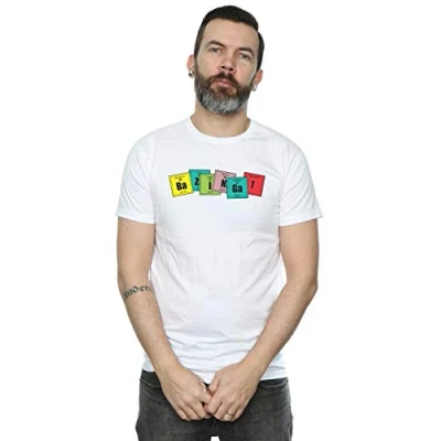 Image of The Big Bang Theory Men&#039;s Bazinga Elements T Shirt White Large