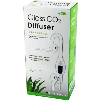Image of Ista Glass CO2 Diffuser External Filter Outlet Planted Aquarium Fish Tank 12mm or 16mm Sizes (For Hose)