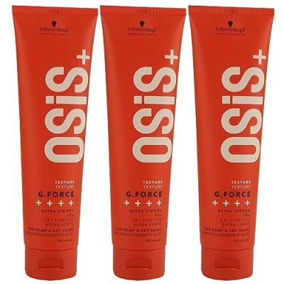 Image of Schwarzkopf OSIS TEXTURE G.FORCE Styling Gel 150 ml Pack of 3 (3 x ml)