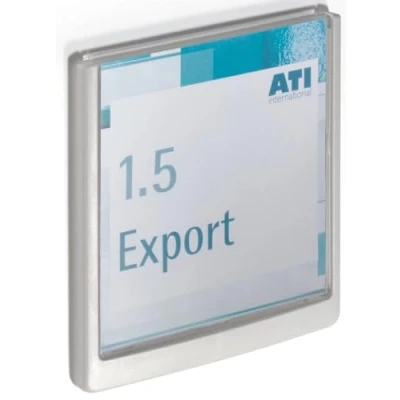 Image of Durable Click Information Sign 149 x 148.5 mm Dark Blue Door and Wall Includes Fittings Ideal for Offices, Hotels, Public Buildings, etc.