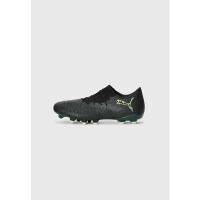 Image of PUMA Unisex Future 8 Match Low FG/AG Soccer Shoe, Black Fizzy Light Green Terrain, 12 UK