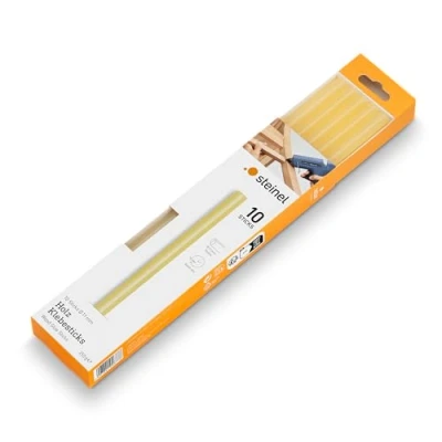Image of Steinel Glue Sticks for Bonding Wood, Wooden, 11 mm Diameter, 250 g, Pack of 10