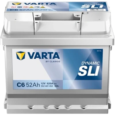 Image of Varta Silver Dynamic C6 Car Battery 5524010523162, 12V 52 mAh 520 A