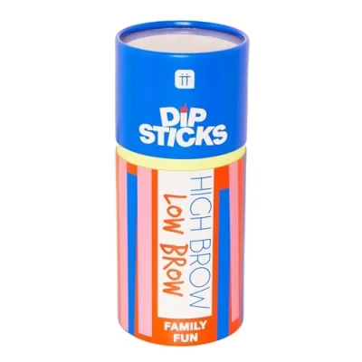 Image of Talking Tables Dipsticks High &amp; Low Brow General Knowledge Quiz Game for Kids and Adults Easy Hard Trivia Questions Whole Family, Present, Stocking Filler, Gamehighlow