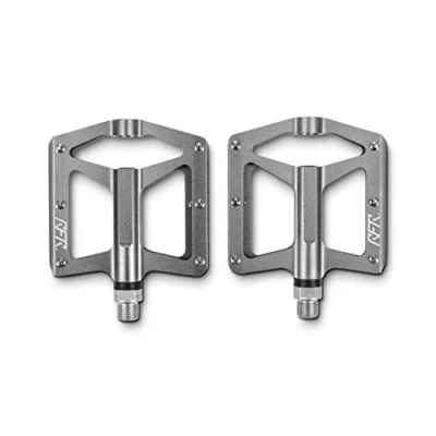 Image of Cube RFR Race 2.0 Flat Mountain Bike Pedals Grey/Ready for Lightweight Nylon Biking Trail MTB Off Road Pin Dirt Jump Enduro Cycling Cycle Downhill Grip Ride Platform Part Aluminium Alloy