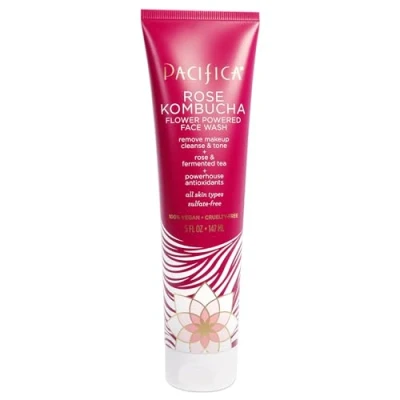 Image of Pacifica Rose Kombucha Flower Powered Face Wash For Unisex 5 oz Cleanser