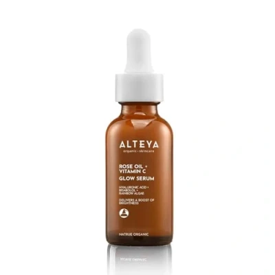 Image of Alteya Organic LUMINOUS ROSE Face Serum 30 ml NaTrue Certified Pure Natural Serum, Lightweight Moisturizer, All skin types