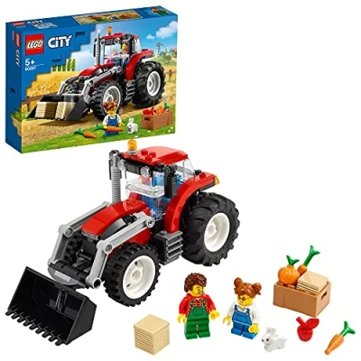 Image of LEGO City Great Vehicles Tractor Toy, Farm Set with Rabbit Figure, Toys for 5 Plus Year Old Kids, Boys and Girls, Educational Learning Toy 60287