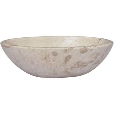 Image of vidaXL Sink Cream 53x40x15 cm Marble
