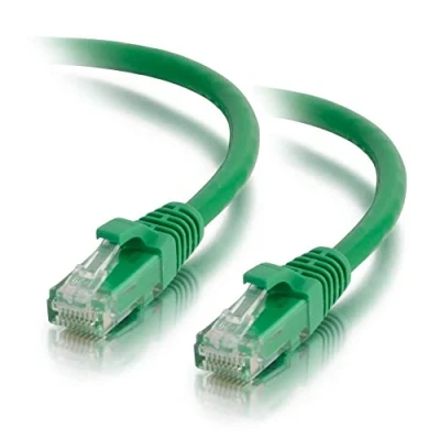 Image of C2G 1.5M GREEN Cat5e Ethernet RJ45 High Speed Network Cable, LAN Lead Unshielded PVC UTP Patch Cable