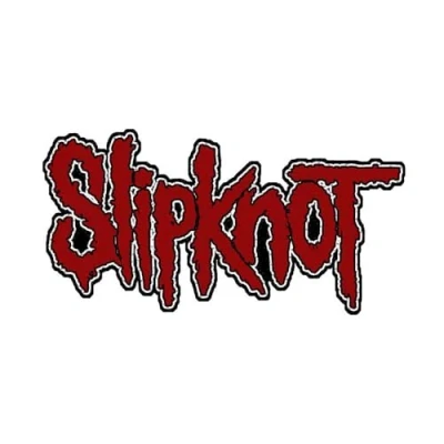 Image of Slipknot Logo Unisex Patch red black, 100% polyester,