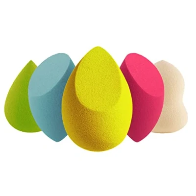 Image of LAC 5 Makeup Sponges No Latex Beauty Blenders Make up Sponge for Foundation, Liquid, Creams and Powders (MultiColor)