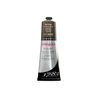 Image of Daler Rowney Georgian Oil Paint, Aluminium Tube, 7.61oz 225 ml, Raw Umber