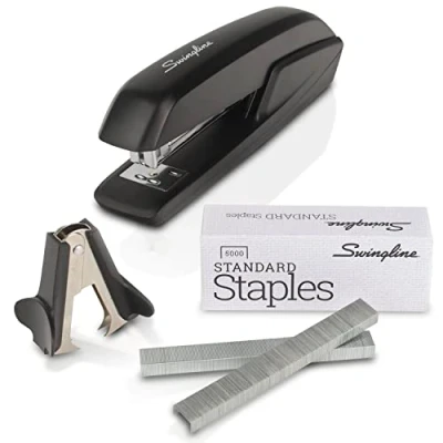 Image of Swingline Stapler Value Pack, 20 Sheet Capacity, Jam Free, Includes Standard Stapler, 5000 Staples and Staple Remover, Black (54551)