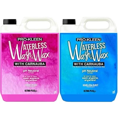 Image of Pro Kleen Ultima Plus XP pH Neutral 1 x 5 Litres Cherry Splash Litre Bubblegum Burst Car Cleaner Waterless Wash &amp; Wax with Carnauba Shine