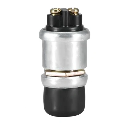 Image of VIFER Horn Button Push Switch, Momentary Switch Waterproof Car Boat Engine Start 2Pin 12V 20A