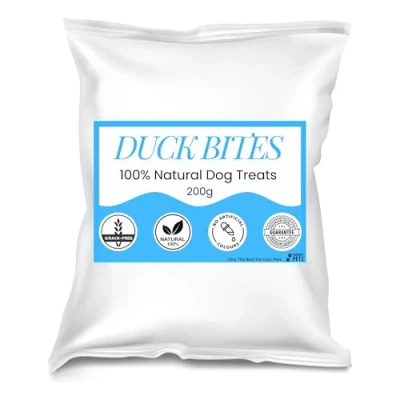 Image of Premium Natural Dog Treat (200g, Duck Bites)