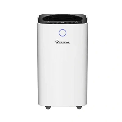 Image of 12L HomeTronix Dehumidifier for Mould Moisture Damp Extraction with Air Purifier 24 Hour Timer LED Display Laundry Drying Function
