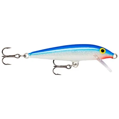 Image of Rapala Original Floater Lure with Two No. 7 Hooks, 0.9 1.5 m Swimming Depth, 9 cm Size, Blue