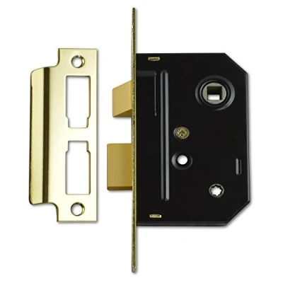 Image of Union Locks 2294 Mortice Bathroom Lock 63mm Polished Brass (Visi Pack)