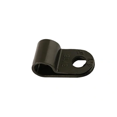 Image of Connect 30352 Black Nylon P Clip 9.0mm 100pc