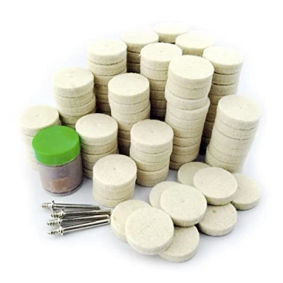 Image of Merryland Flet Polishing Wheel for Dremel 125pcs, Pad Buffing 25mm 120pcs Compound Paste 1pcs and Mandrel 4pcs, Rotary Tool Accessory Set Electric Power DIY, RMTA125C1