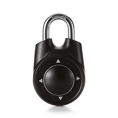 Image of TWSHLL One Directional Combination Padlock Speed Dial Set Your Own Lock, for Locker Or Storage Box at School Gym,Black