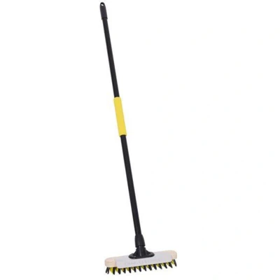 Image of Bull dozer 11&quot; Deck Scrub Brush with handle