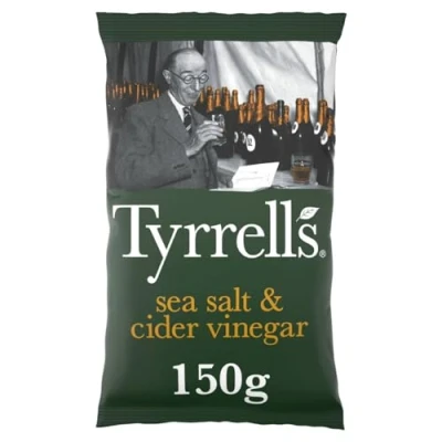 Image of Tyrrells Sea Salt &amp; Cider Vinegar Sharing Crisps 150 g