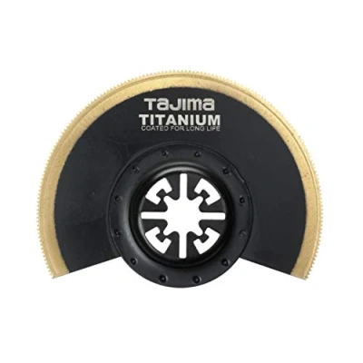 Image of Tajima MHS88 Multitool Saw Blade Long Life Fine Teeth for Wood, Plastic, Metal 88 mm Semi Circular
